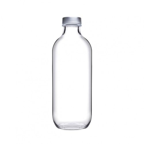 Flasche Iconic 0,54 Liter (inkl. silberner Verschluss) bedruckt